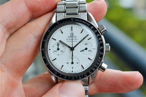 white face omega speedmaster automatic